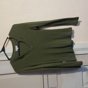Green love sleeve shirt, M